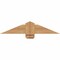 Ekena Millwork Eugene Smooth Timber Gable Bracket, Western Red Cedar, 36"W x 7"H x 5 1/2"D x 5 1/2"F, 5/12 Pitch GBW036X07X0606EUG00SWR - alternate 1
